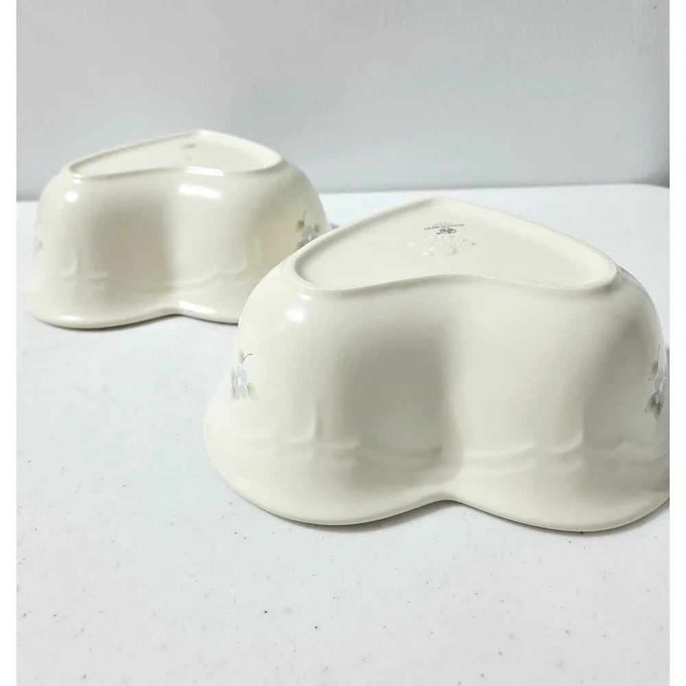 Pfaltzgraff Tea Rose Baking Serving Dishes Heart shaped 8